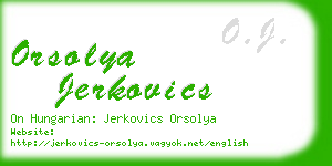 orsolya jerkovics business card